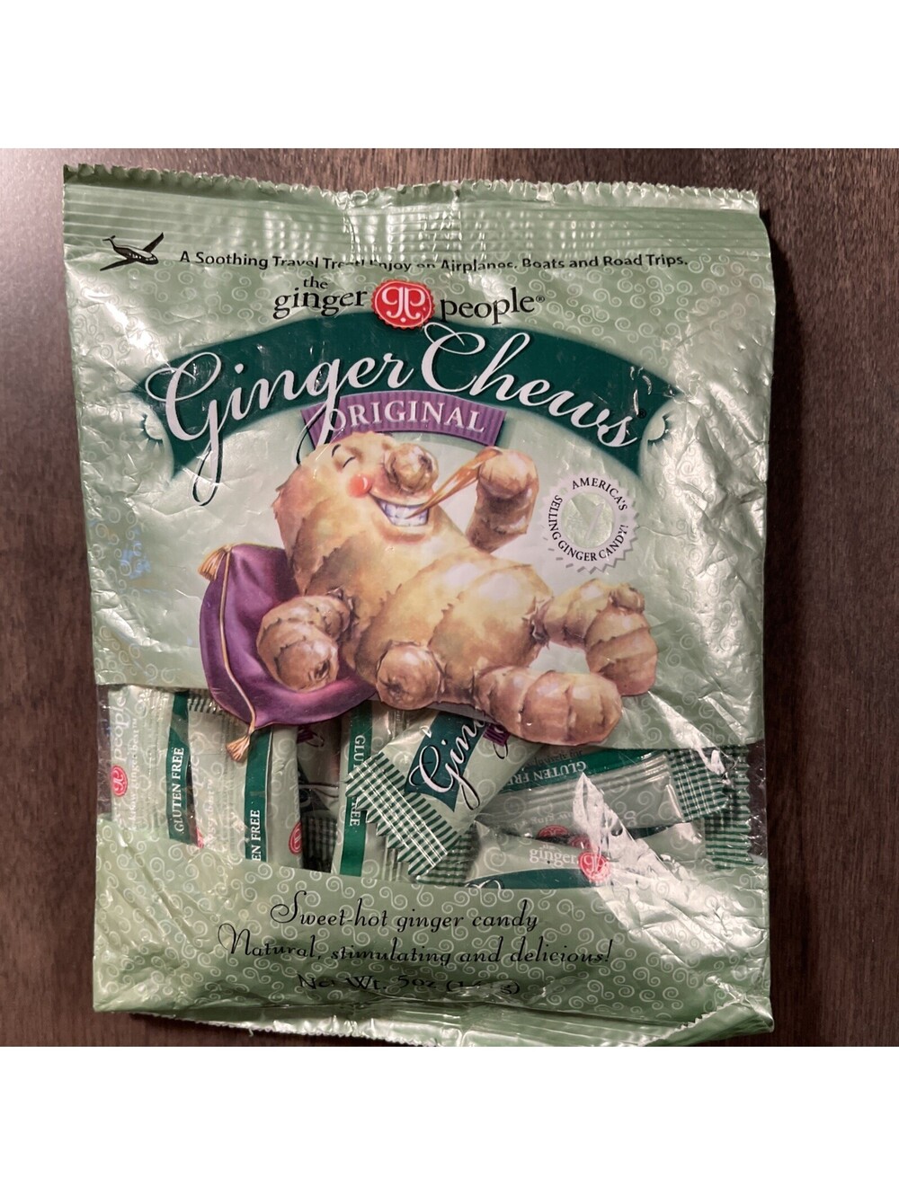 The Ginger People Original Chews 5 Ounce Bag 141 g